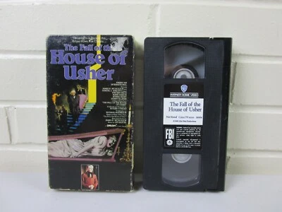 Vintage Horror VHS Tape The Fall of the House of Usher POE 1960-1988 Not Rated - Image 1 of 4
