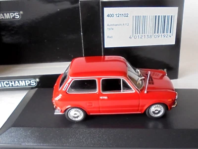 Autobianchi A112 Minichamps 1/43 Scale Diecast Metal Model 1 of 1008 - Image 1 of 4