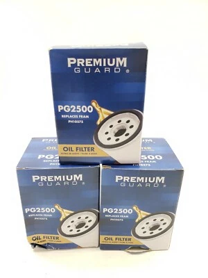 LOT OF 3 Chevy Silverado Premium Guard Oil Filter PG2500 Replaces Fram PH10575  - Image 1 of 3