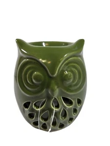 Olive Green wax tart burner Gift Home Tealight Candle Melt Ceramic - Picture 1 of 8