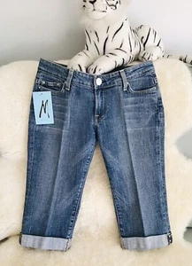 GUESS BY MARCIANO JEANS BERMUDA-Cristales de Swarovski-Cintura media-Talla 26 (27) De colección-NUEVO CON ETIQUETAS - Imagen 1 de 14