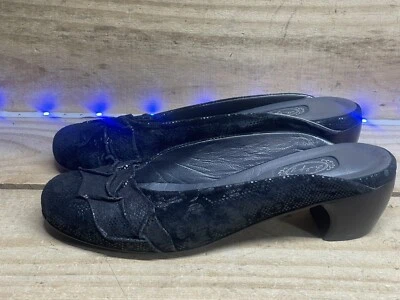 Zapatos artesanales de cuero con diseño de encaje negro salpy talla 8 1/2  Foto 1 de 4