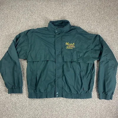 Charles River Apparel Jacket Mens 2XL Green Full Zip Pocket Murphys Irish Saloon - Image 1 of 4