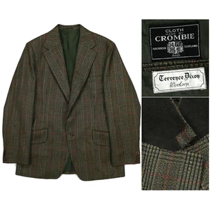 VTG 1960s Crombie Cloth Sport Coat 40R Prince of Wales Check Terrence Dixon UK - Picture 1 of 12