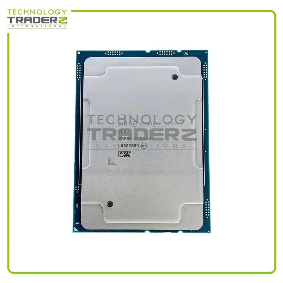 ** SRF9P Intel Xeon Platinum 8280 28-Core 2.70GHz 38.5MB 205W Processor** - Image 1 of 1