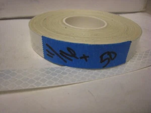 3M BRAND WHITE  Reflective  Conspicuity  Tape 11/16" x 50 feet  EGP  - Picture 1 of 7