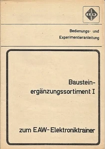 03 012 Bedienungs- und Experimentieranleitung zum Bausteinergänzungssortiment  - Picture 1 of 5
