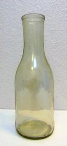 Botella de leche de colección vidrio transparente un cuarto sin marcar - Imagen 1 de 9