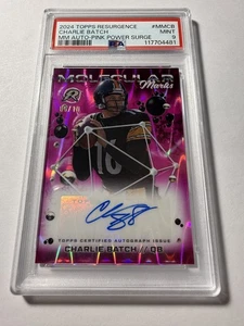 Charlie Batch #MMCB Autographed Purple /10 Molecular Marks Resurgence PSA 9 MINT - Picture 1 of 5