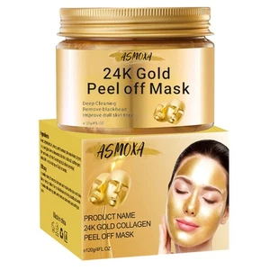 24K Gold Gel Collagen Facial Masks, Face Mask For Anti Aging, Whitening - Bild 1 von 9
