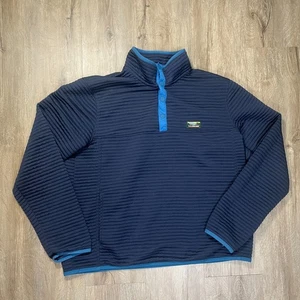 LL Bean Hombre Airlight Tejido Pullover Azul Marino Grande Sudadera Regular - Imagen 1 de 6