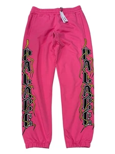 Palace Hesh Mit Fresh Jogginghose Sweatpants in Pink Gelb Größe Medium Authentic - Bild 1 von 11
