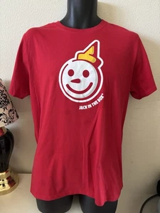 VTG. JACK In The Box IN A WORLD OF FRIES BE THE CURLY ONE Work Uniform T-shirt L - Picture 1 of 9