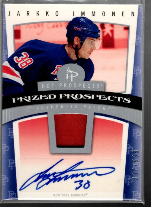 A0152- 2006-07 Hot Prospects #123 Jarkko Immonen RC Auto Jersey /599 - NM-MT - Image 1 of 2