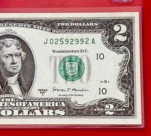 2017 A $2 TWO DOLLAR BILL ( KANSAS CITY J ) Uncirculated - Picture 1 of 3
