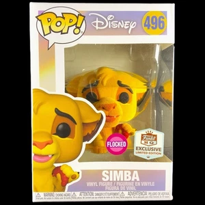 Pop Cave 2023 VAULTED - DISNEY: SIMBA Funko HQ Exclusive FLOCKED Limited Edition - Picture 1 of 10
