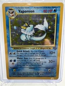 Pokemon TCG Vaporeon 12/64 Jungle Set Holo Unlimited  - Picture 1 of 14