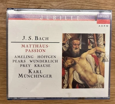 JOHANN SEBASTIAN BACH KARL MUNCHINGER Matthaus Passion St. Matthew CD Box Set - Image 1 of 4