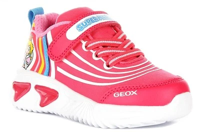 Geox J Assister G C Princesa Melocotón Correa Fácil Unisex Tenis En Fucsia EE. UU. 1 Foto 1 de 4