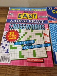 6 Various Puzzle Books Penny Press Kappa Dell - Picture 1 of 7