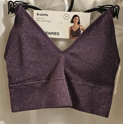 Bralette No Boundaries Ciruela Brillante Talla XS Foto 1 de 4
