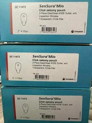 Coloplast #11473 SenSura Mio Click Ostomy Pouch, 30 (3 Box Of 10) Exp 2027-28 - Image 1 of 2