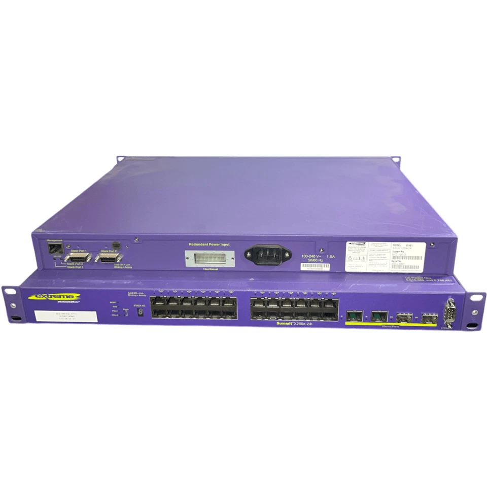 Extreme X250e-24t 24 Port Ethernet Switch - Image 1 of 1