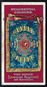 GALLAHER - REGIMENTAL COLOURS & STANDARDS - #175 THE KING'S 1ST BATTALION - Picture 1 of 2