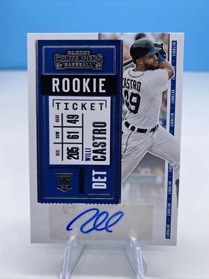 2020 Panini Contenders Baseball Rookie RC Willi Castro #150 Detroit Tigers - Image 1 of 2