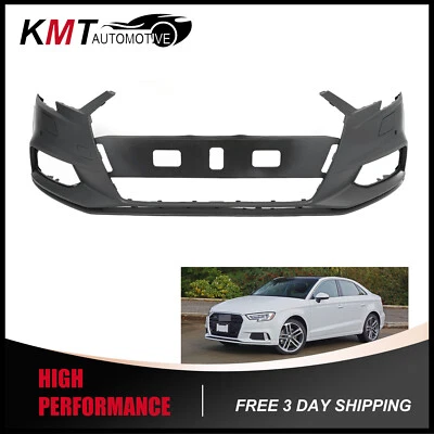 Se adapta a Audi A3 Quattro 17-20 nueva cubierta de parachoques delantero con orificio de sensor 8V5807065SGRU Foto 1 de 2