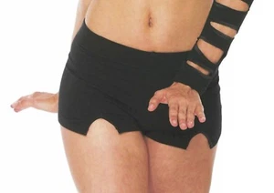 NWT Sansha Woman's Cotton Mini Shorts Black 1" inseam Adult S-XL - Picture 1 of 2