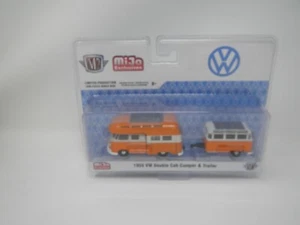 M2 Machines Mijo Exclusives VW 1959 VW Double Cab Camper & Trailer - Picture 1 of 4