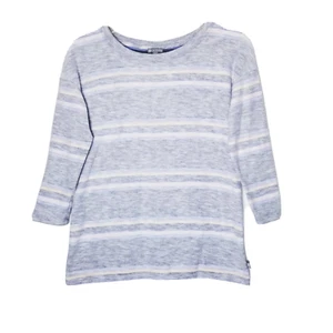 Camisa T By Talbots Mujer Talla XS Rayas Botón Espalda Camiseta Manga 3/4 - Imagen 1 de 14