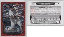 2013 Bowman Draft Red Ice /25 Josh Phegley #15 Rookie RC