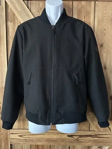 William Rast Jacket Mens Small Black Full Zip Softshell Golfer - Picture 1 of 14