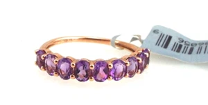 NEU Ring - Amethyst Ring - 10K Rotgold - Neu mit Etikett - Größe 7 ~#6509 - Bild 1 von 6