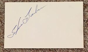 Steve Barber signed card - Orioles