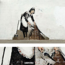 36W"x24H" SWEEPING IT UNDER THE CARPET by BANKSY - ART HOMMAGE CHOICES of CANVAS
