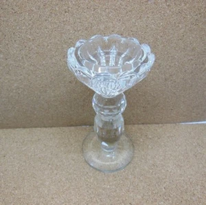 1X New Crystal Lotus Candle Holder 12.5cm High - Picture 1 of 4