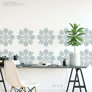 Stencil Medaglione Tulipano - Stencil Mylar Floreale Riutilizzabile - Modello - Artigianato Fai da Te - Foto 1 di 6