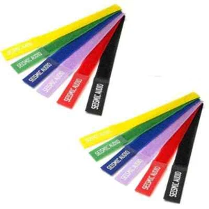 12 Pack of Seismic Audio 8 Inch Colored Cable Strap Ties - Picture 1 of 3