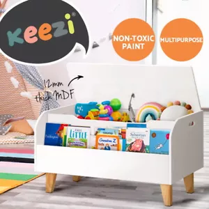Keezi Kids Toy Box Bookshelf Storage Children Room Bookcase Organiser Display - Picture 1 of 10