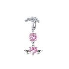 Clip On Umbilical Fake Piercing Navel Ring Faux Belly Button Ring  Body