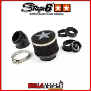 S6-35015/BK Luftfilter Stage6 Racing D.28 - 48mm schwarz - Bild 1 von 5