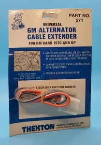 Arnés extensor de cable alternador universal GM 1970 en adelante Thexton #571 vintage - Imagen 1 de 5