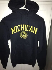MICHIGAN WOLVERINES Hoodie Sweatshirt XS /TP CHAMPION ECO SCHOOL SEAL - Bild 1 von 6