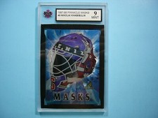 1997/98 PINNACLE MASKS NHL HOCKEY CARD #9 NIKOLAI KHABIBULIN KSA 9 MINT SHARP!!