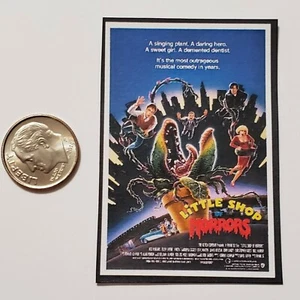 1 Miniature dollhouse Halloween Little shop of Horrors Barbie 1/12 Scale poster - Picture 1 of 1