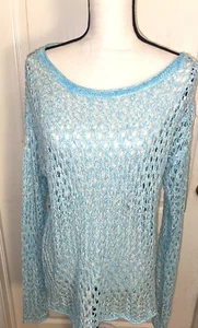 Hollister Women’s Sweater Aqua blue size large - Picture 1 of 6