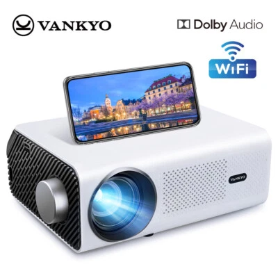 Smart Projector 5G 4K UHD LED WiFi Bluetooth Auto Focus HDMI LED Home Theater - Image 1 of 4